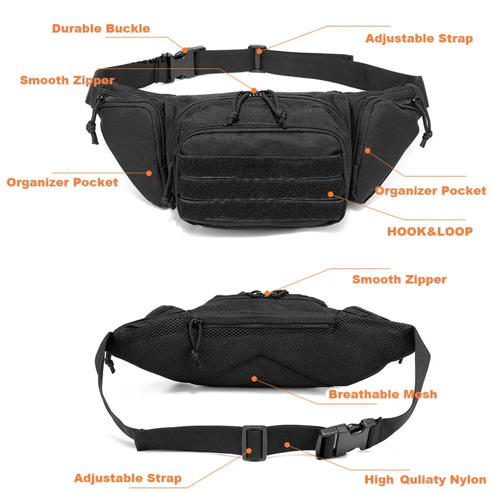 Outdoor Tactical Multifunctional Storage Belt Bag
