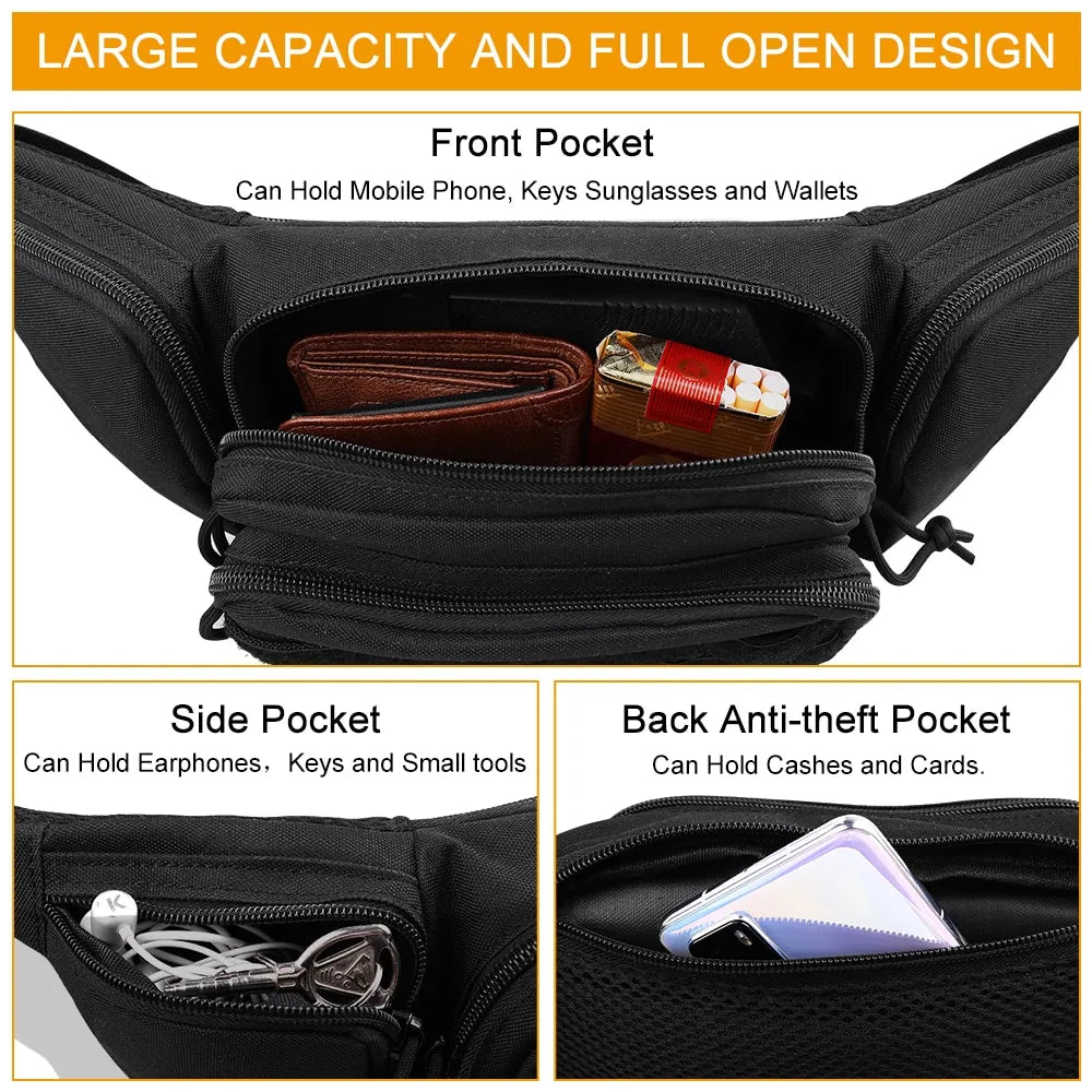 Outdoor Tactical Multifunctional Storage Belt Bag