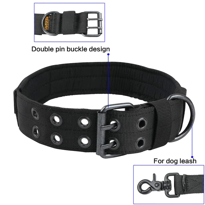 2″ Wide Tactical Dog Collar with Handle