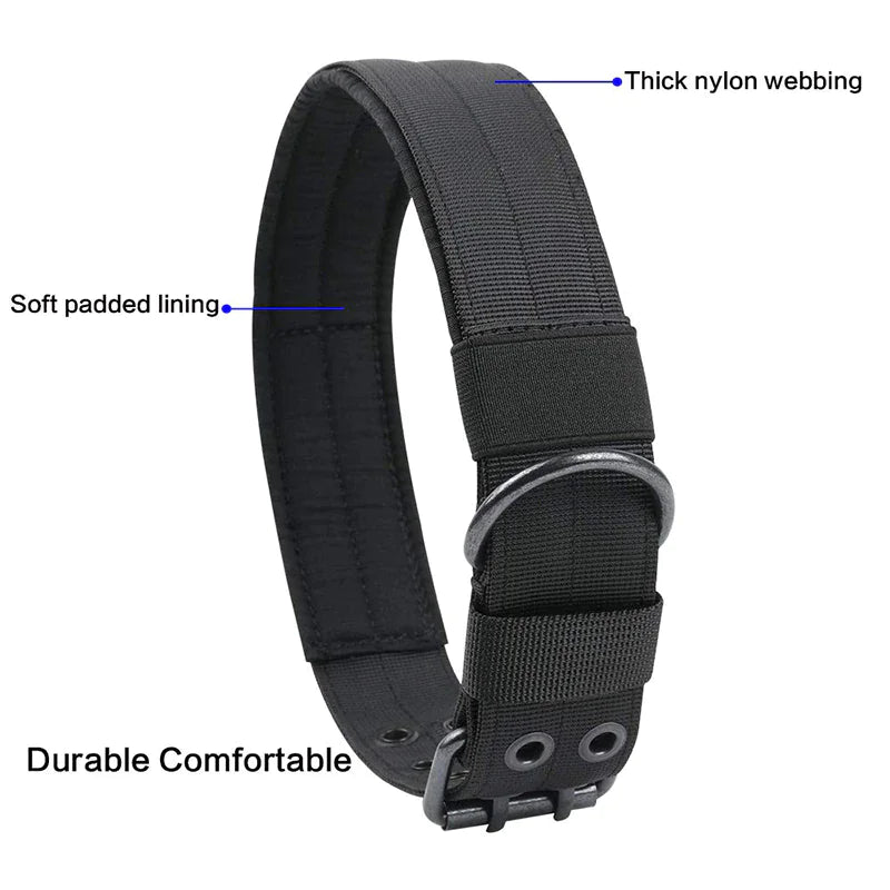 2″ Wide Tactical Dog Collar with Handle