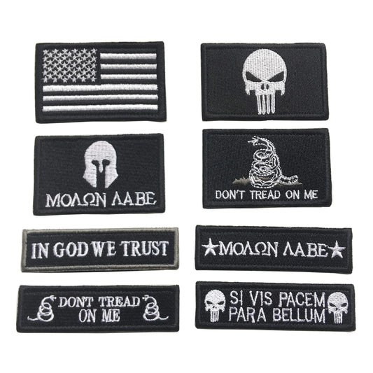 8-Piece Tactical Military Patch Bundle