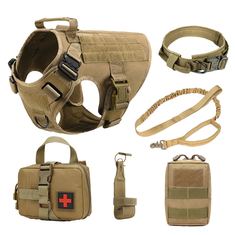 K9 Tactical Training Bundle – Full Dog Gear Kit (Harness, Leash & Pouch Set